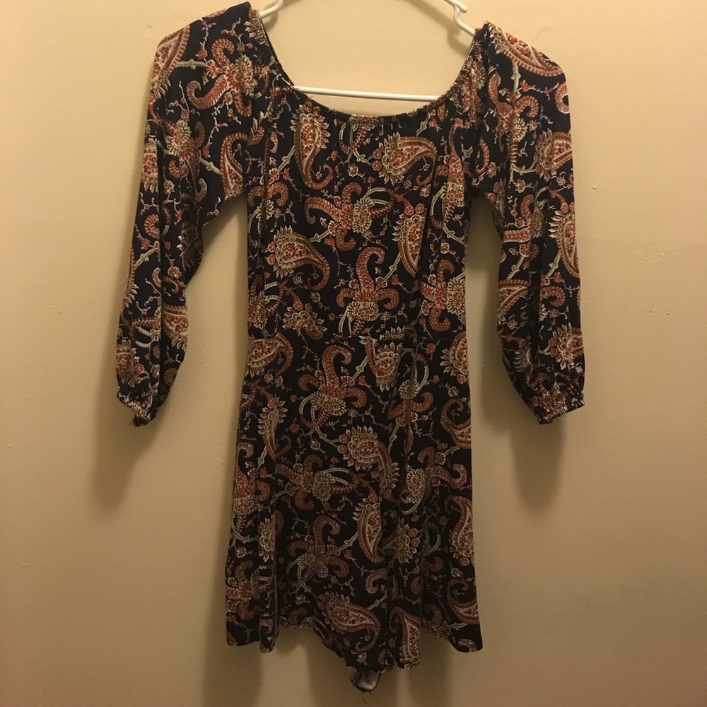 Paisley Over the Shoulder Romper