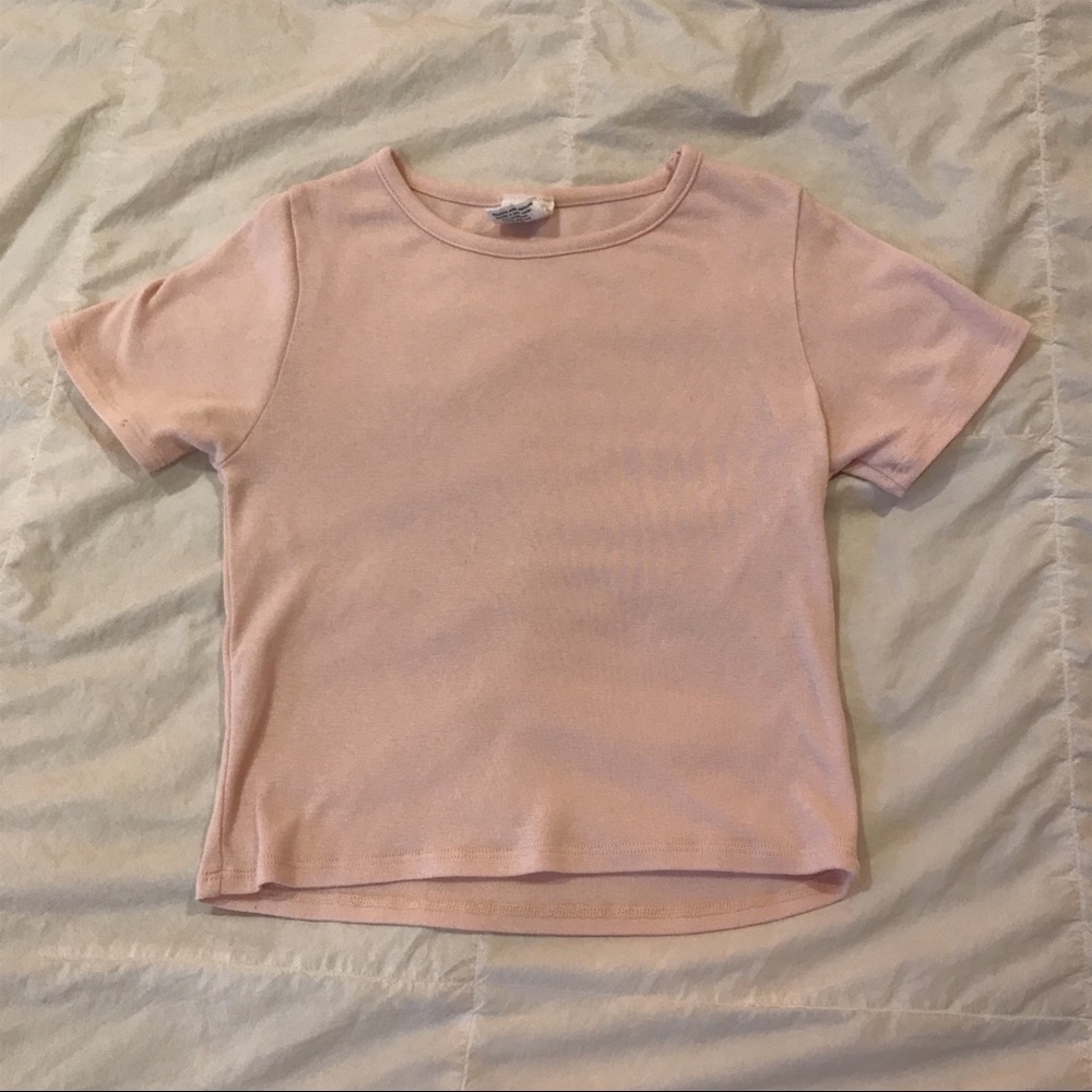 Baby Pink Cropped Shirt