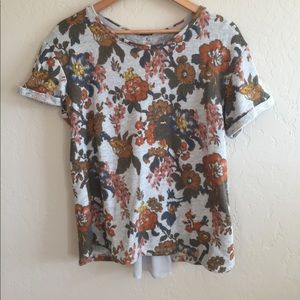 Anthropologie Floral Soft Shirt