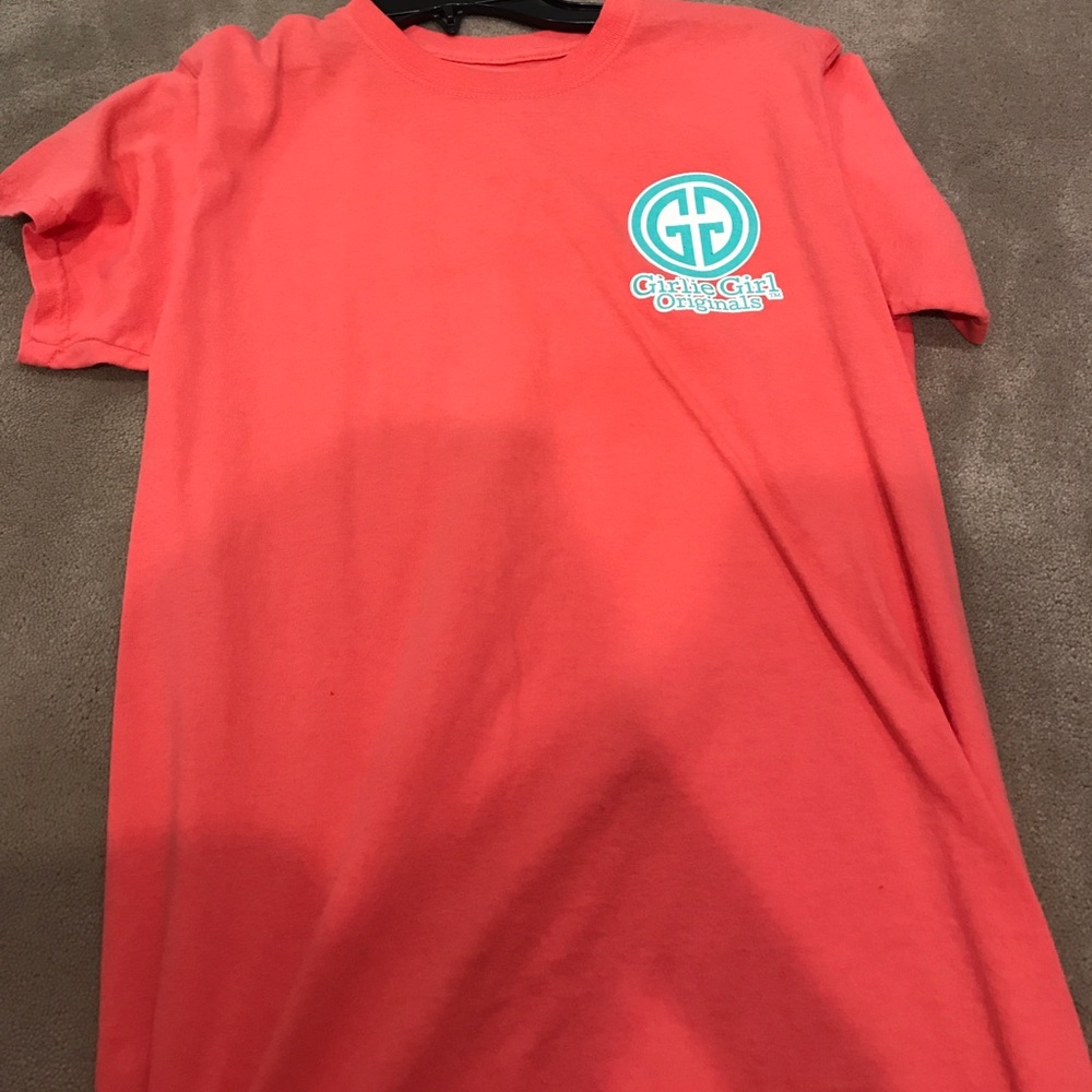 coral girlie girl originals t shirt - Picture 2 of 2