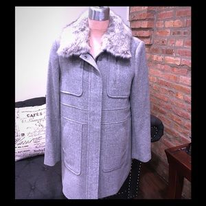 Ann Taylor Loft Light Weight Wool Blend Coat