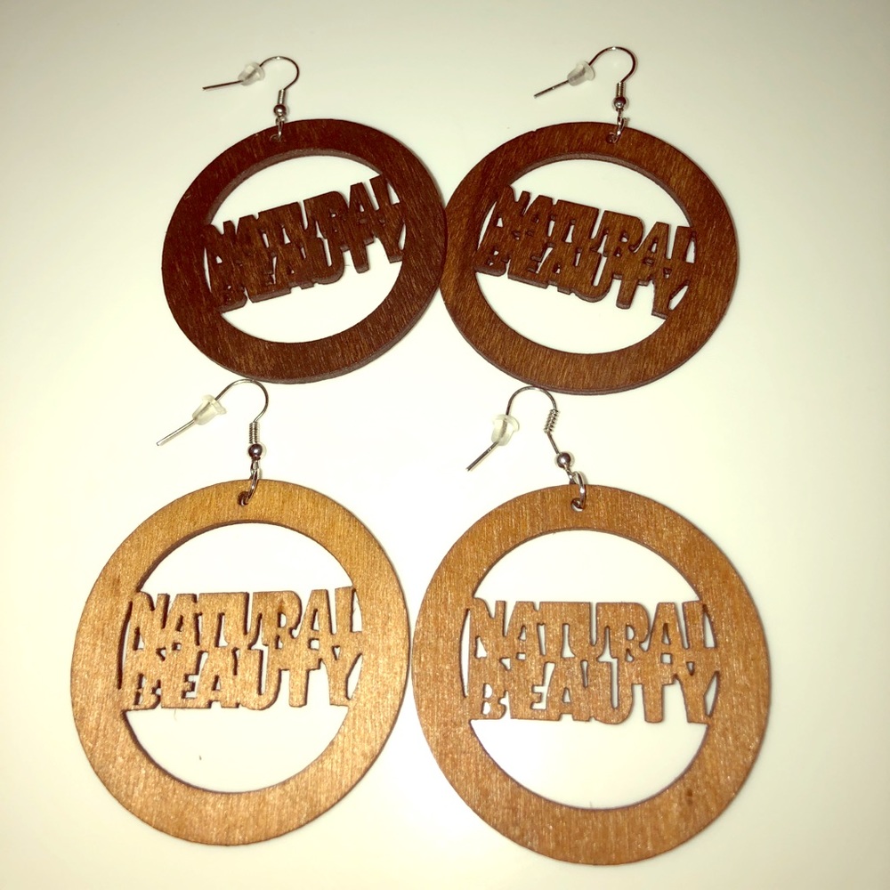 NATURAL BEAUTY WOODEN EARRINGS!🔥