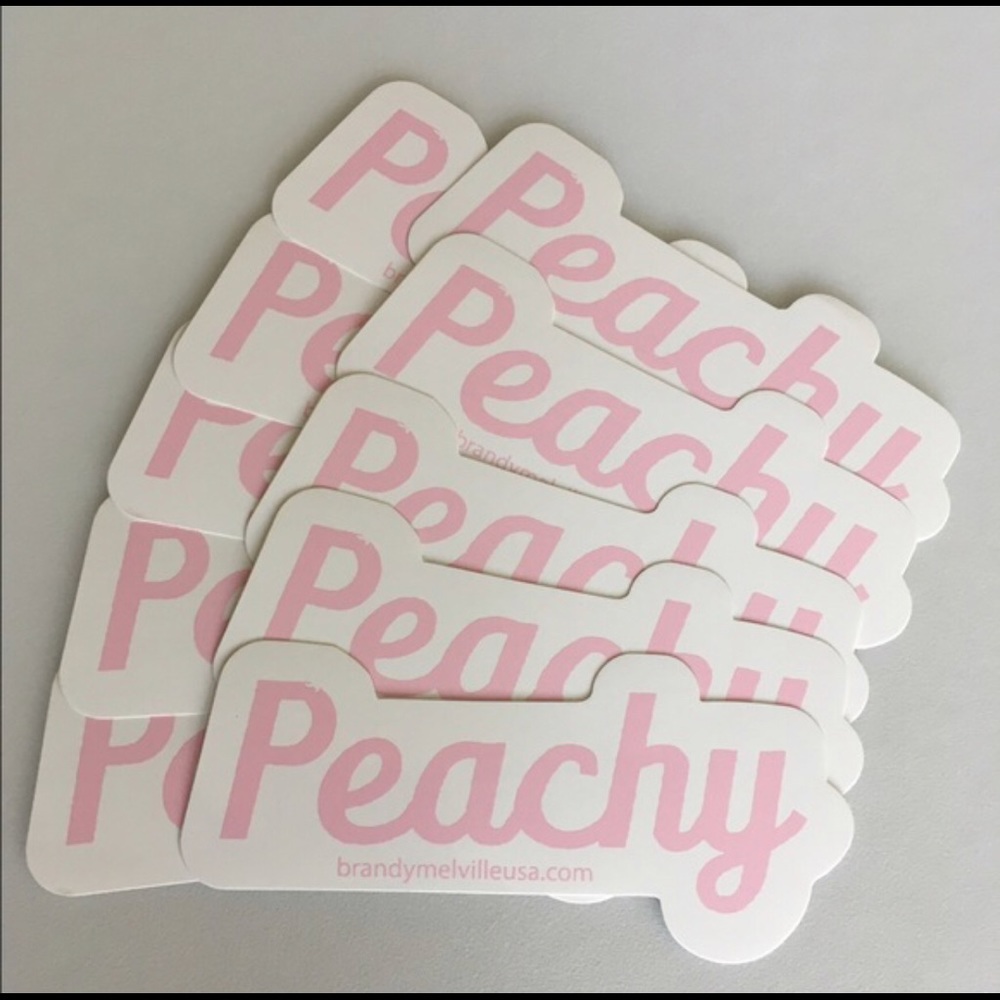 Brandy Melville Rare peachy stickers