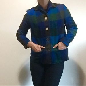 Vintage Pendleton Navy Wool Coat