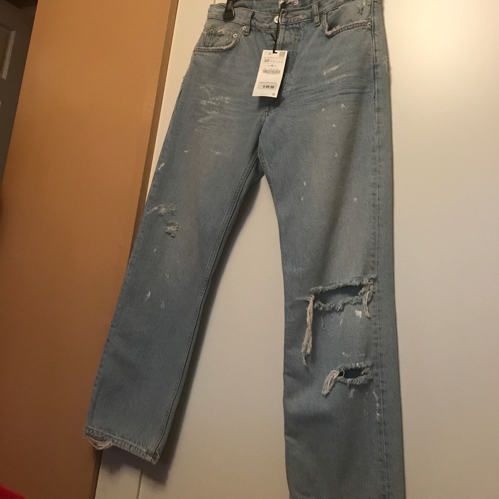 Zara ripped jeans