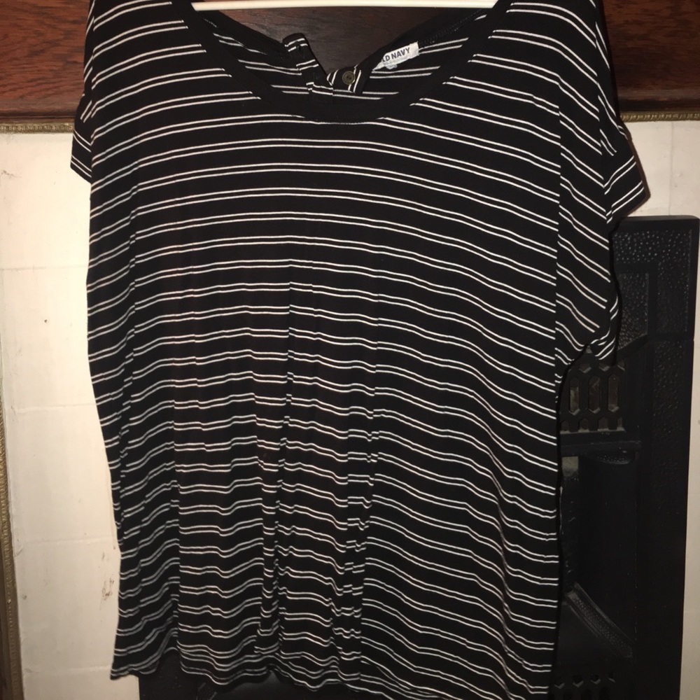 Black and white striped shirt