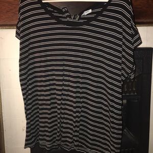 Black and white striped shirt