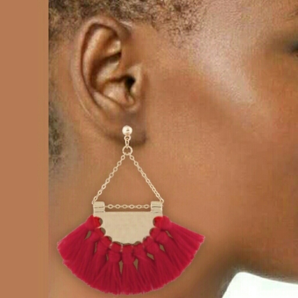 🍒NEW ARRIVAL🍒 Red Tassel earrings