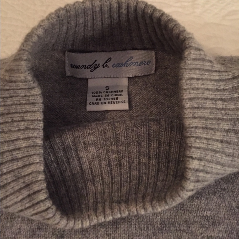 100% cashmere S classic grey sweater - Picture 2 of 4