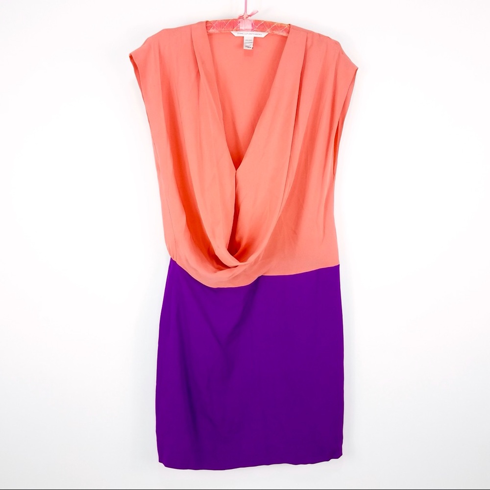 DVF Reara Dress Diane von Furstenberg Silk Purple