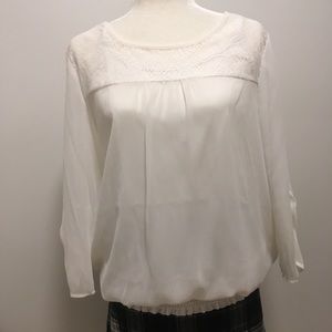 AB Studio Cream Blouse