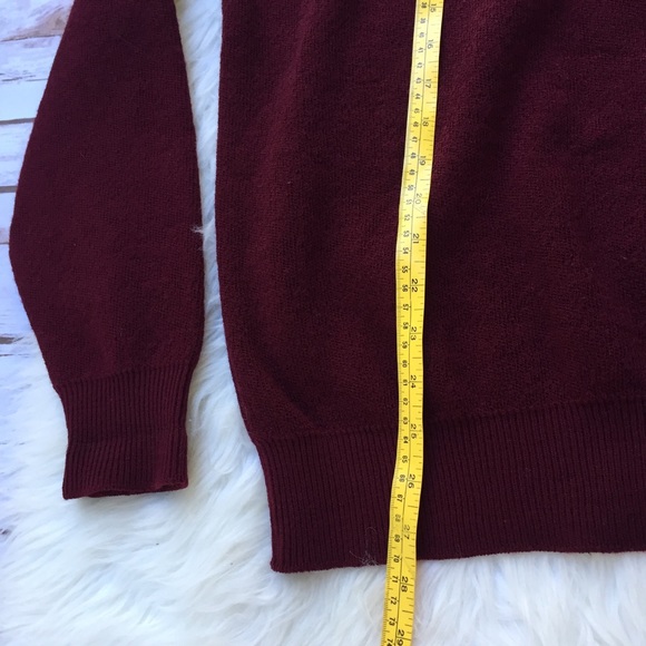 VTG Chemise Lacoste Maroon Wool Blend Sweater - Picture 5 of 8