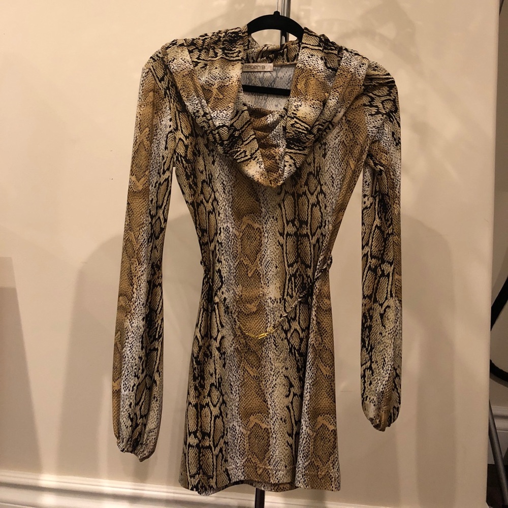 Wild print mini dress