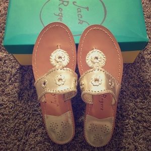 Jack Rogers Platinum Hamptons Sandals