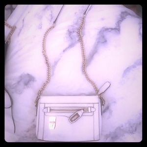 Rebecca Minkoff white and gold crossbody