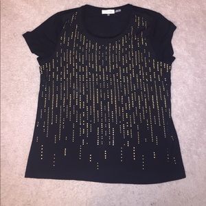 Cute black and gold top