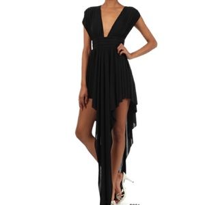 Sexy Waterfall High Low Dress