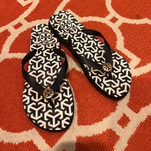 Tory Burch black flip flops