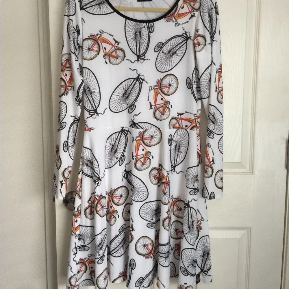 Long Sleeve Bicycle Dress from ModCloth