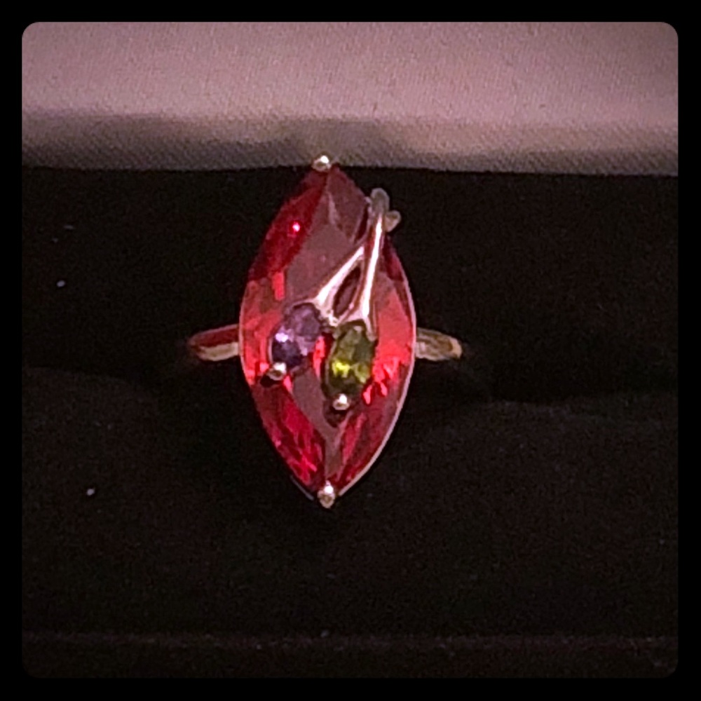 Multicolor Topaz Garnet Gemstone