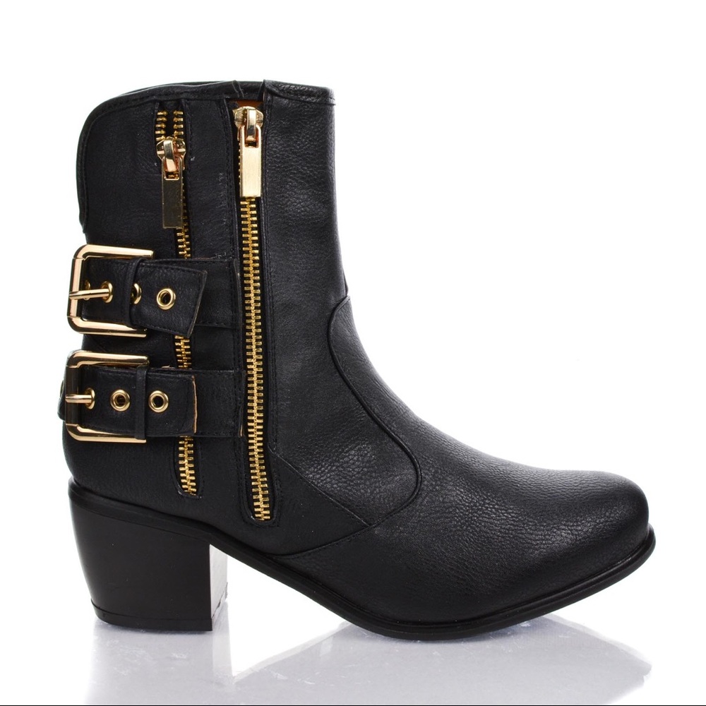 Dollhouse Western Zip Up Ankle Riding Booties