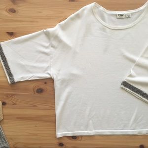 Off white dressy top