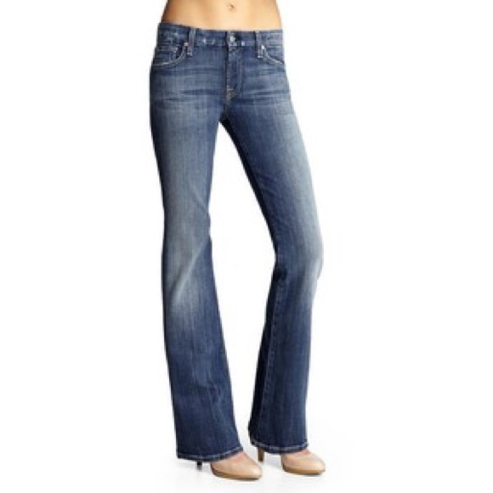 [7 for all mankind] Low Rise Bootcut Jeans