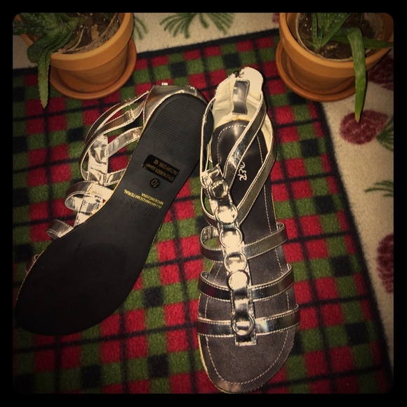 🌸✨ Bumper Women's Silver Sandals - Picture 6 of 6