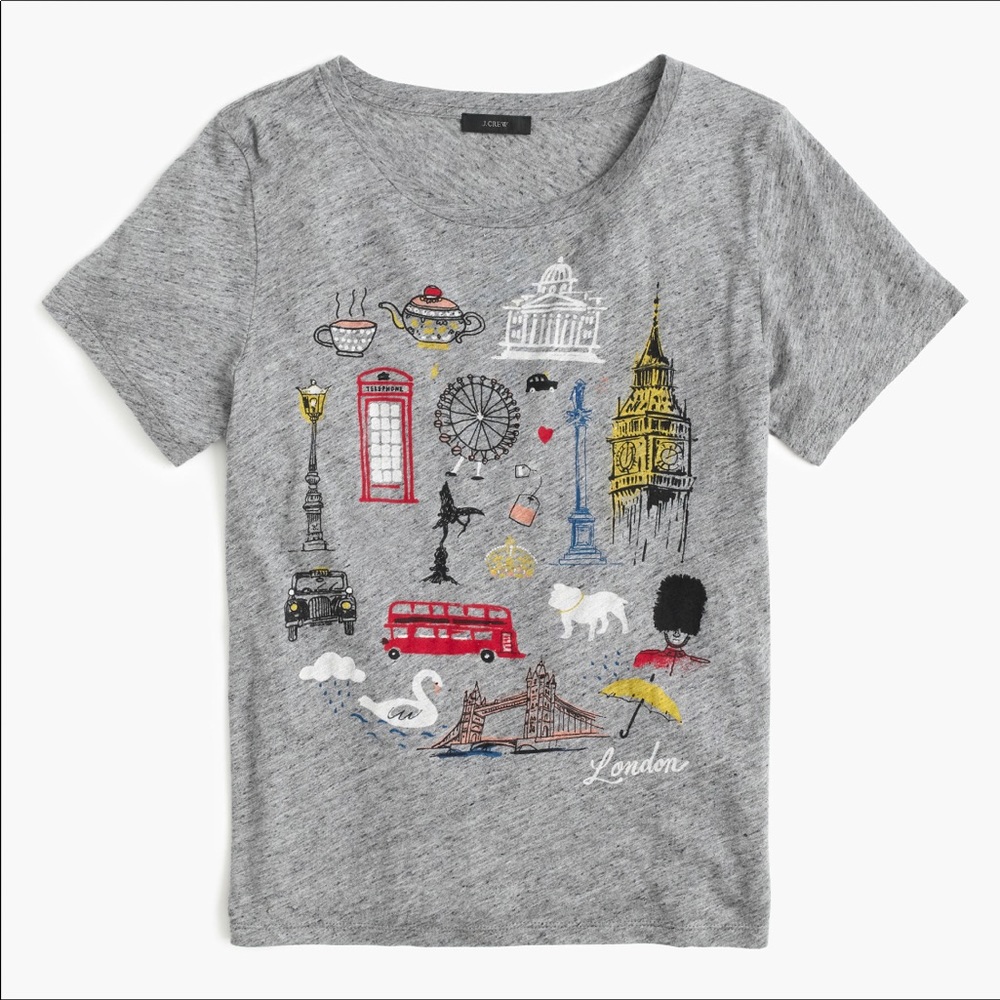 Brand newJ Crew London destination tee cs