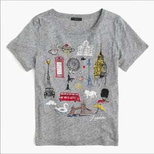 Brand newJ Crew London destination tee cs