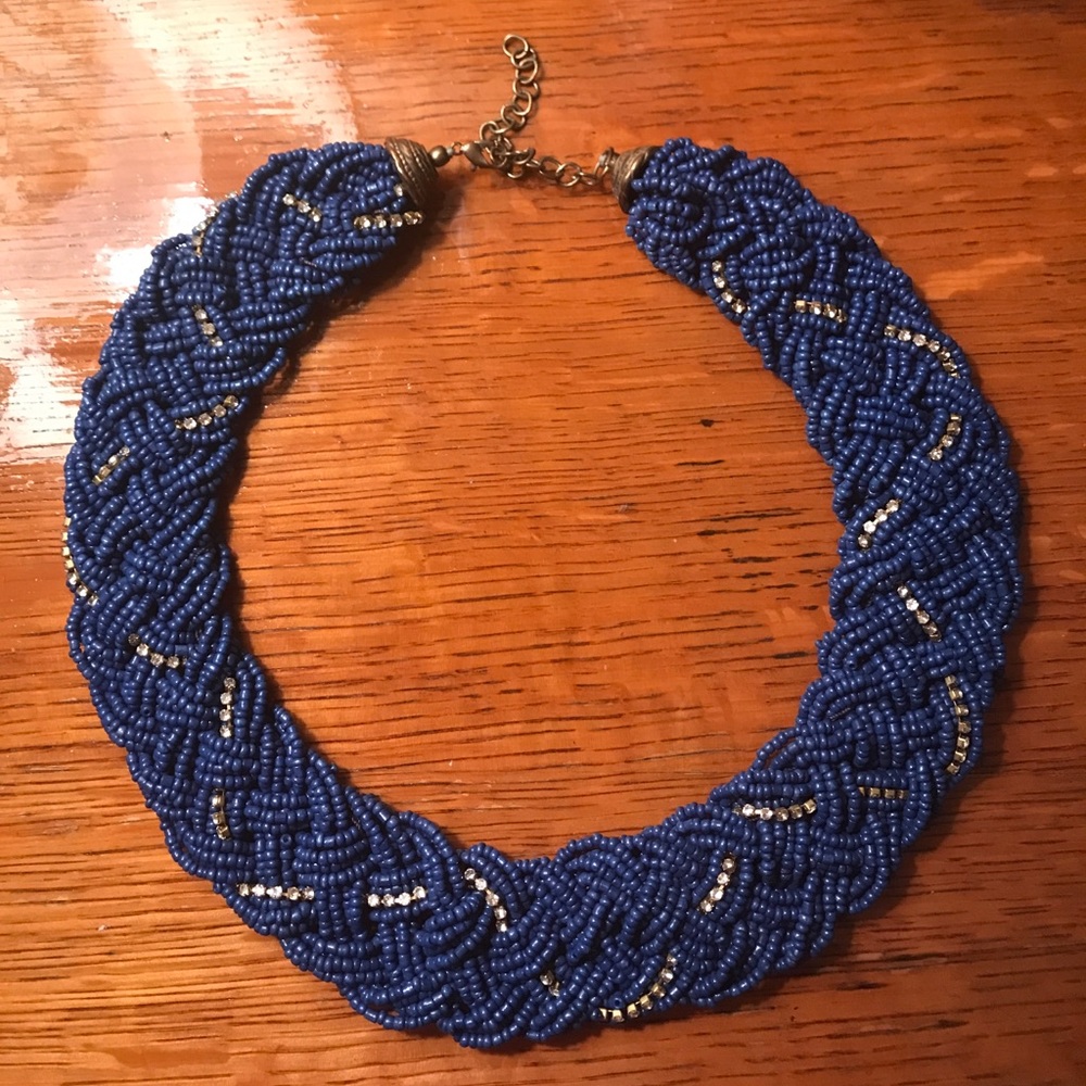 Beaded Bib Statement Necklace