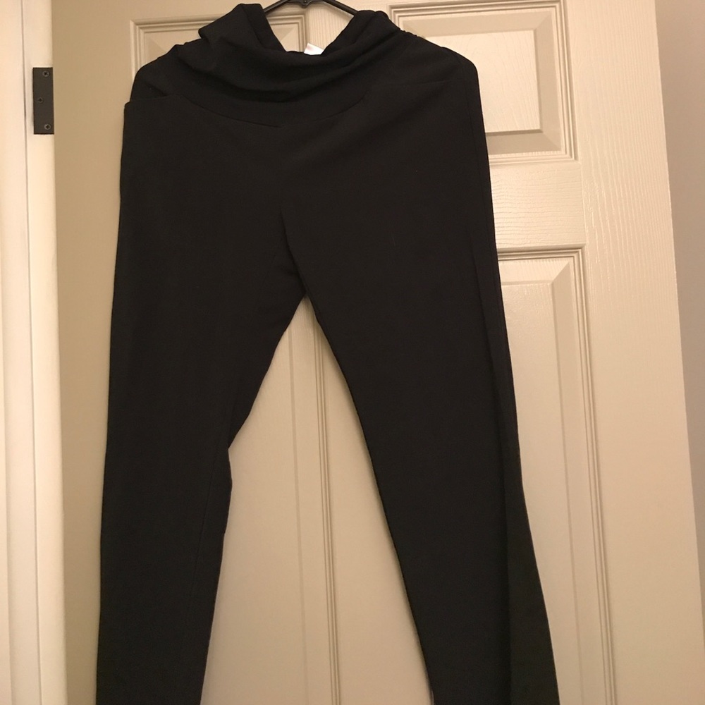 Black maternity dress pants