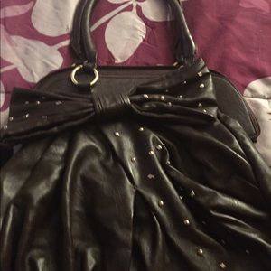 Brown Bow Purse