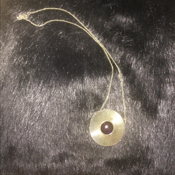 Purple Circle Necklace - Picture 2 of 4