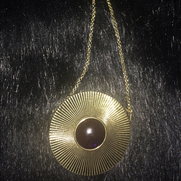 Purple Circle Necklace - Picture 3 of 4