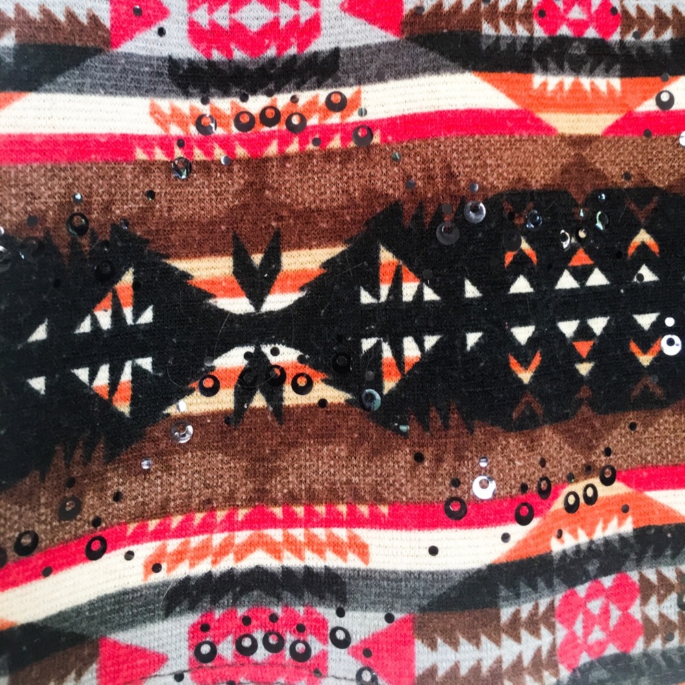 Aztec Style Mini Skirt - Picture 3 of 4
