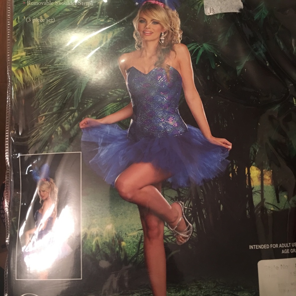 Dreamgirl Peacock Envy Costume Sz Extra Small NEW
