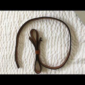 Anthropologie Leather Bow Belt
