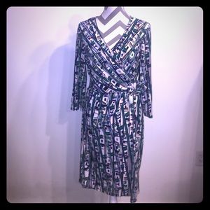 Nine West✔️Faux Wrap✔️Multicolor✔️Work Dress