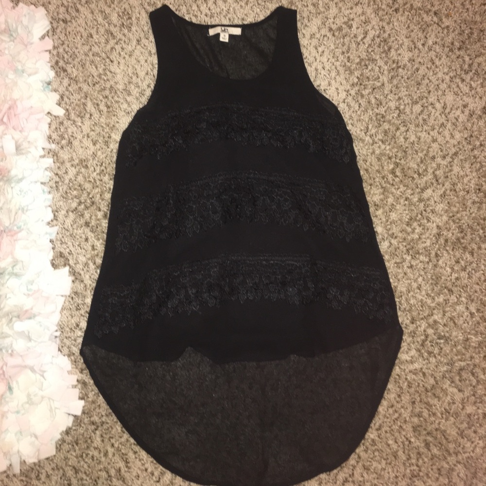 Hi-low sheer tank