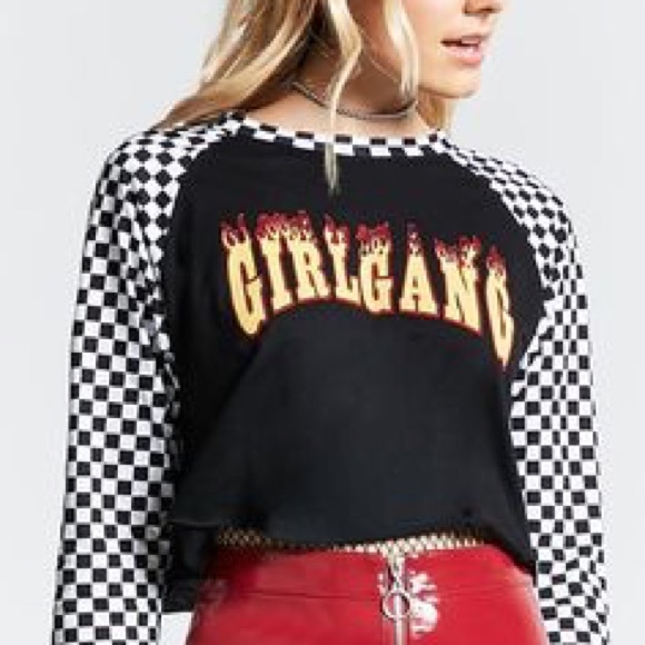 Forever 21 Tops - LAST CHANCE!🔥Girl Gang 90s Crop Top 🔥