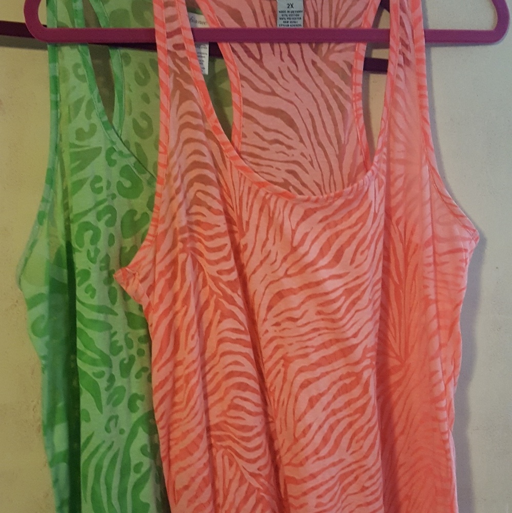 Set of racerback burnout plus tanks