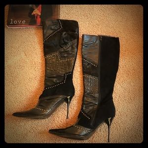 ALDO boots 💜 Gorgeous !! Leather 💫 Sz 38 (8) 🦄