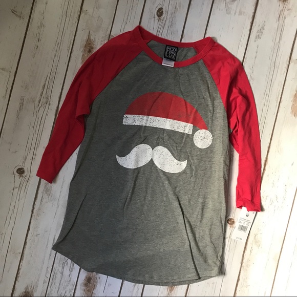 santa baseball shirt