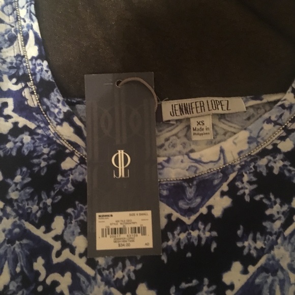 NWT JENNIFER LOPEZ SLEEVELESS TOP - Picture 4 of 4