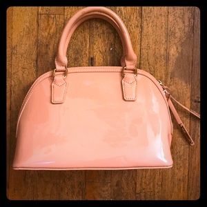 BCBG Paris Nude Patent Satchel