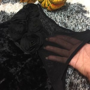 Black velvet tunic Made in Europe