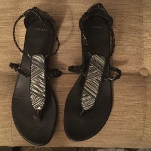 Cole Haan Abbe Zip Back Leather Sandal