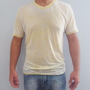 The Raw Uncut Burnout Tee Semi Sheer Thin T Shirt