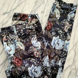 7 For All Mankind Skinny Floral Pants